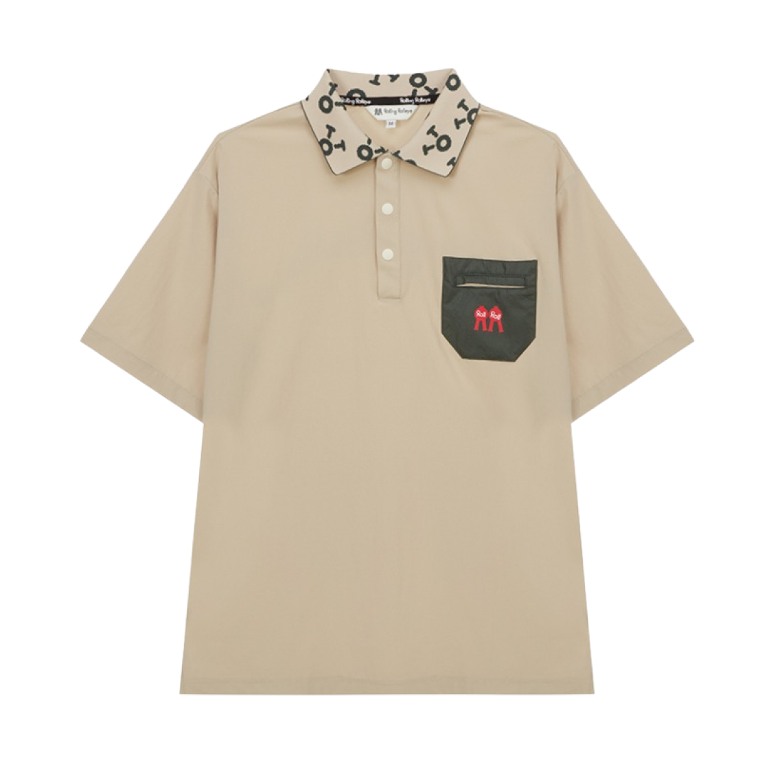 롤링 롤라이 뉴 아르옌 폴로 셔츠 베이지(Rolling Rolleye New Aryen Polo Shirt Beige) - 1