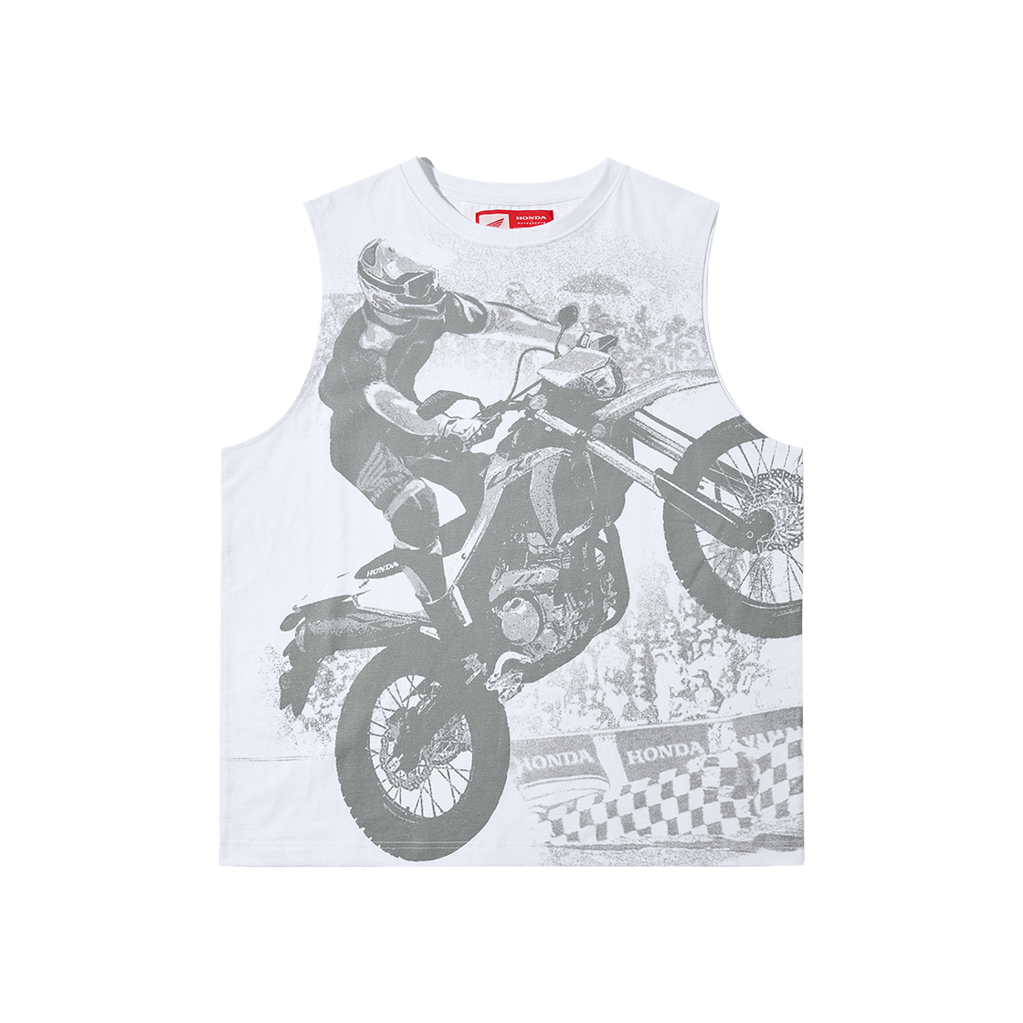 혼다 레이서 슬리브리스 화이트(Honda Racer Sleeveless White)