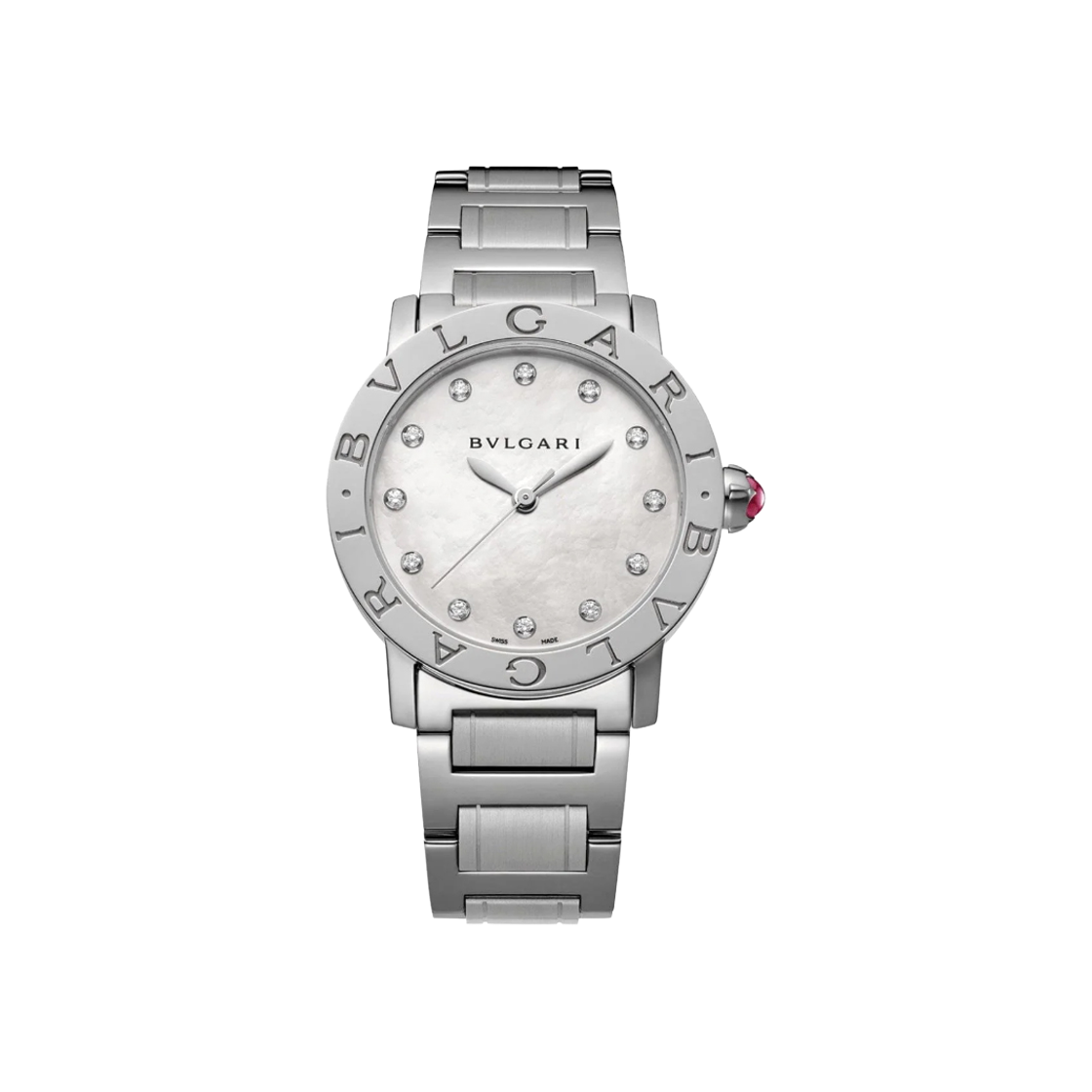 ITWMQEMMKL54 Bvlgari BBL 38 S 12P Steel Quartz 101888 - 대표 이미지 #1