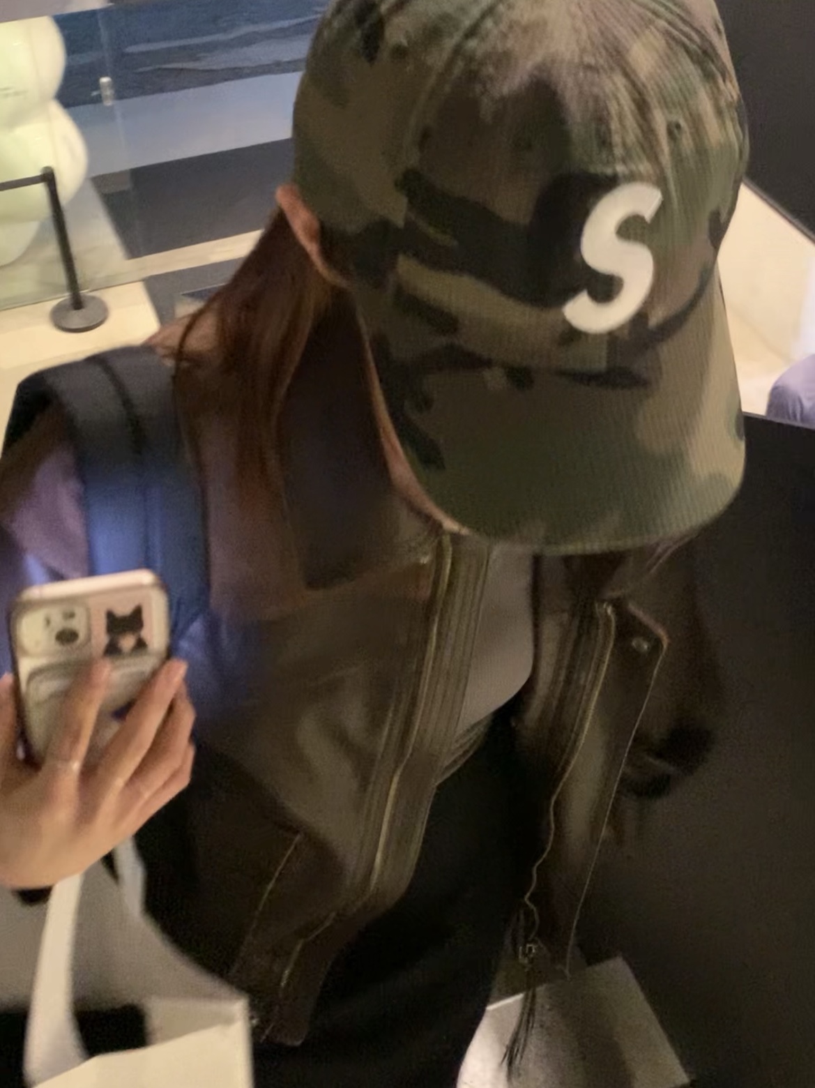 Supreme Seersucker S Logo 6-Panel Woodland Camo - 24SS, CDG Backpack Black 착용 스타일 - 2