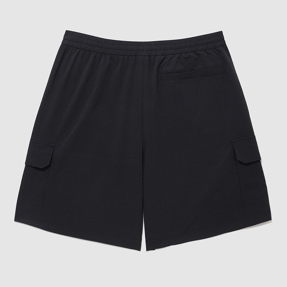 르꼬끄 스포르티브 유니 웨이브 선데이 에어닷 루즈핏 4부 숏팬츠 - 블랙(QQ223SHP63)(le coq sportif Wave Sunday Unisex Airdot Shorts Black) - 3