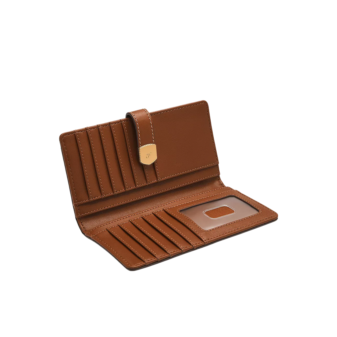 파슬 레녹스 탭 반지갑 미디움 브라운(Fossil Lennox Tab Bifold Medium Brown) - 2