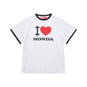Honda I Love Honda Ringer T-shirt_White
