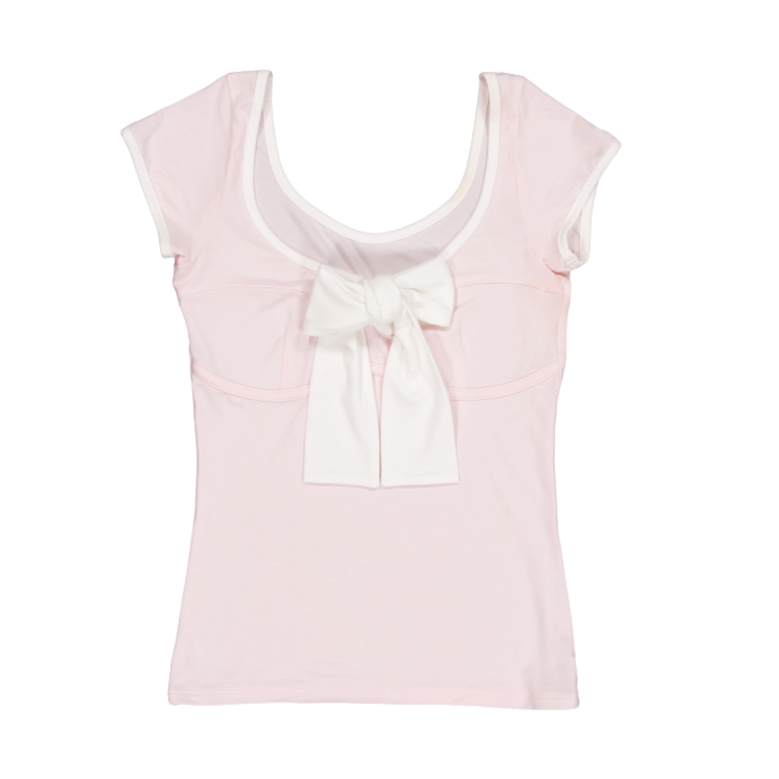 페르트 리본 타이 탑 베이비 핑크(Pehrt Ribbon Tie Top Baby Pink)