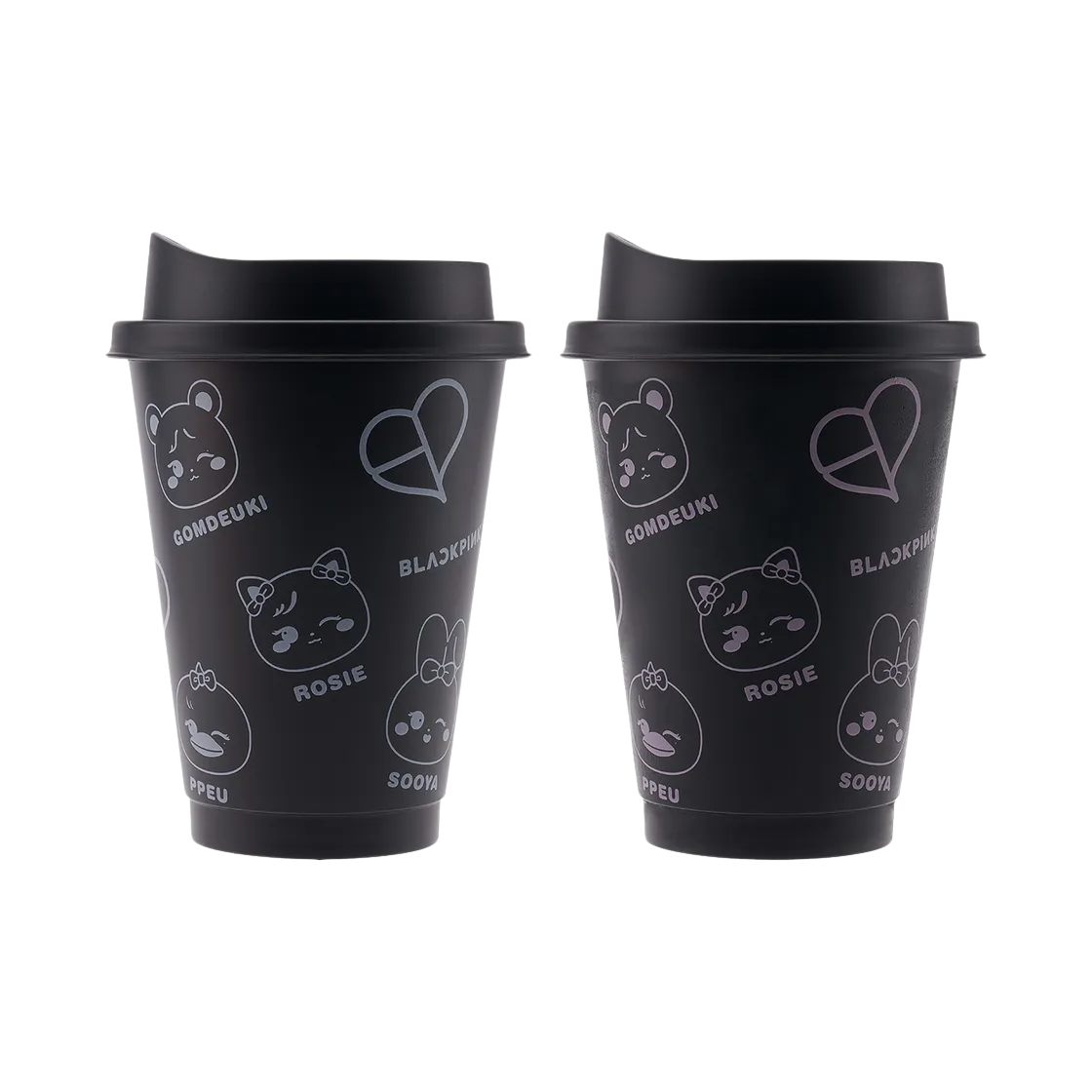 - Blackpink Deadline Character Color Changing Reusable Cup Black