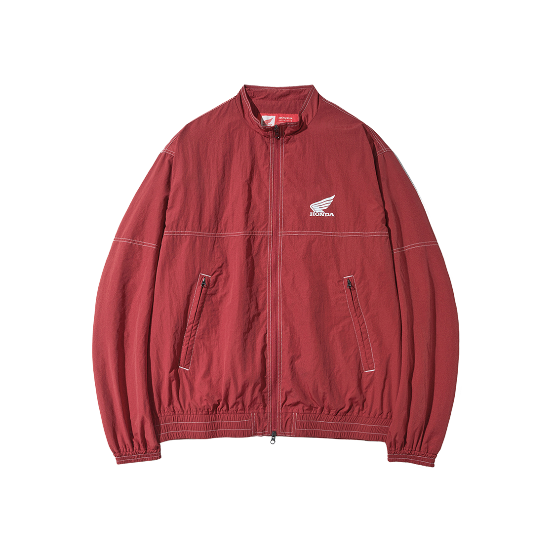혼다 나일론 스티치 트랙 자켓 레드(Honda Nylon Stitch Track Jacket_Red)