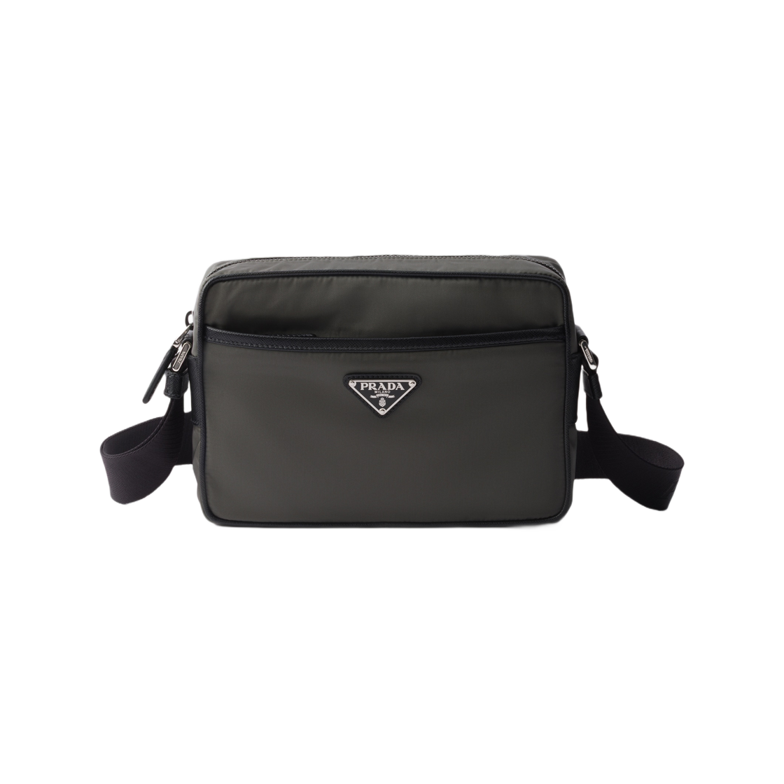 2VH048-2DMH-F0414 Prada Re-Nylon and Saffiano Shoulder Bag Forest Green