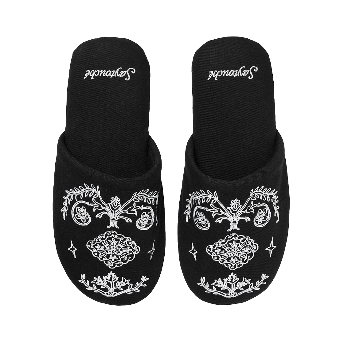 _SAYTOUCHE112_1 Say Touche Doodle Persian Room Shoes Black - 대표 이미지 #1