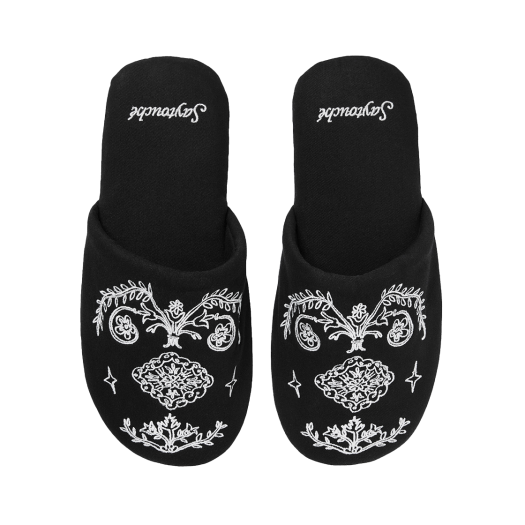 _SAYTOUCHE112_1 Say Touche Doodle Persian Room Shoes Black
