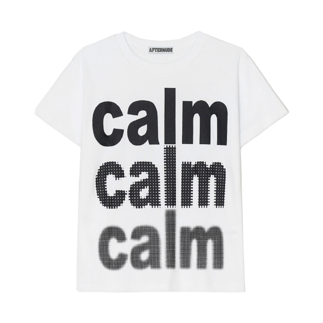 애프터누드 애프터 캄 티 화이트(Afternude After Calm Tee White)