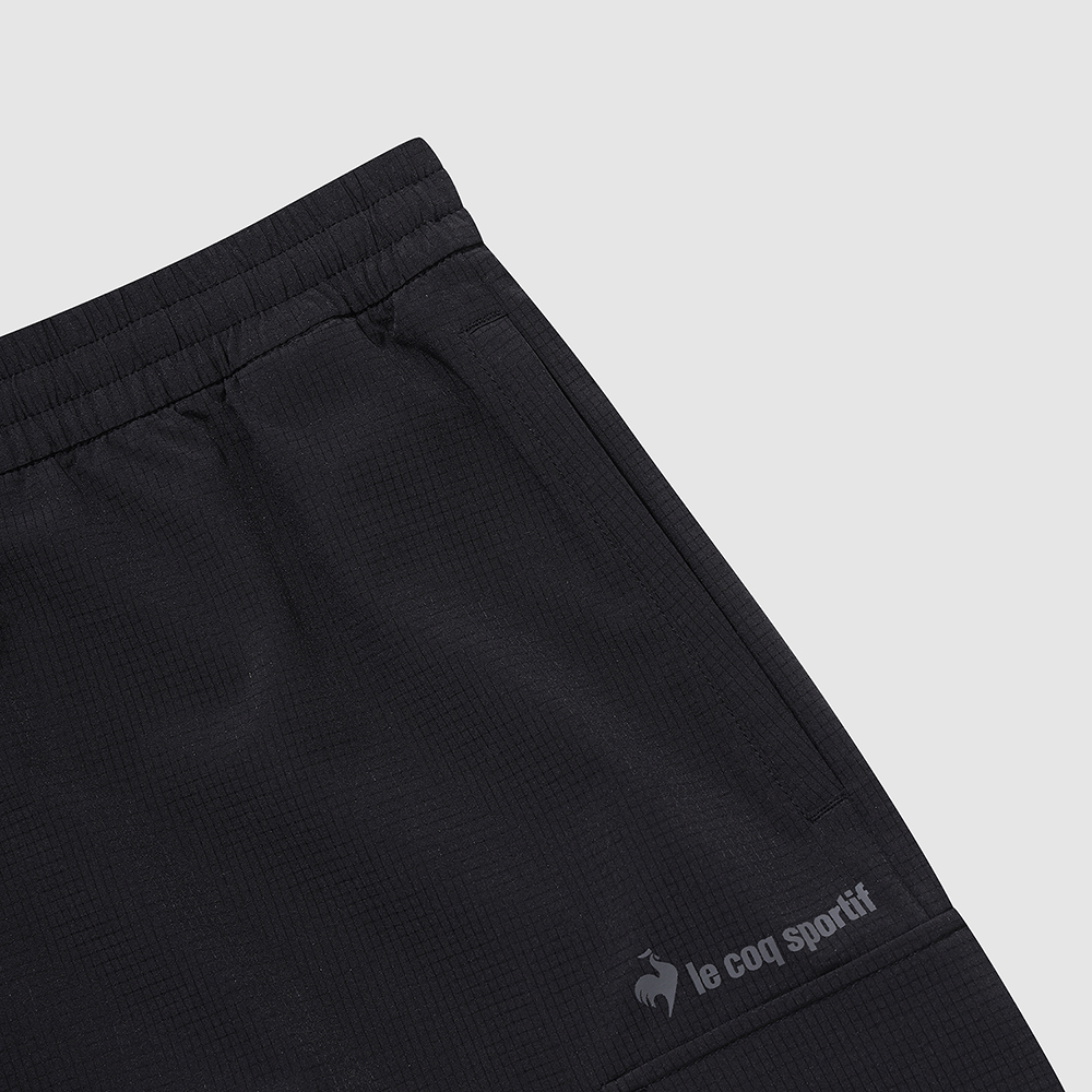 르꼬끄 스포르티브 유니 웨이브 선데이 에어닷 루즈핏 4부 숏팬츠 - 블랙(QQ223SHP63)(le coq sportif Wave Sunday Unisex Airdot Shorts Black) - 6