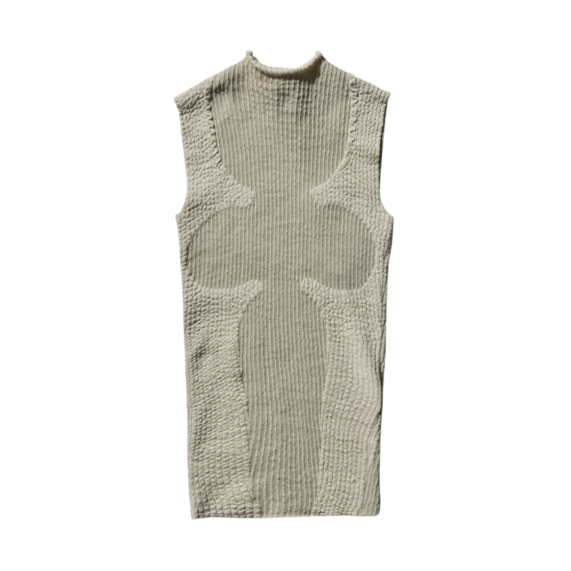 (W) 로아 웨이비 탱크탑 라이트 베이지((W) ROA Wavy Tank Top Light Beige)