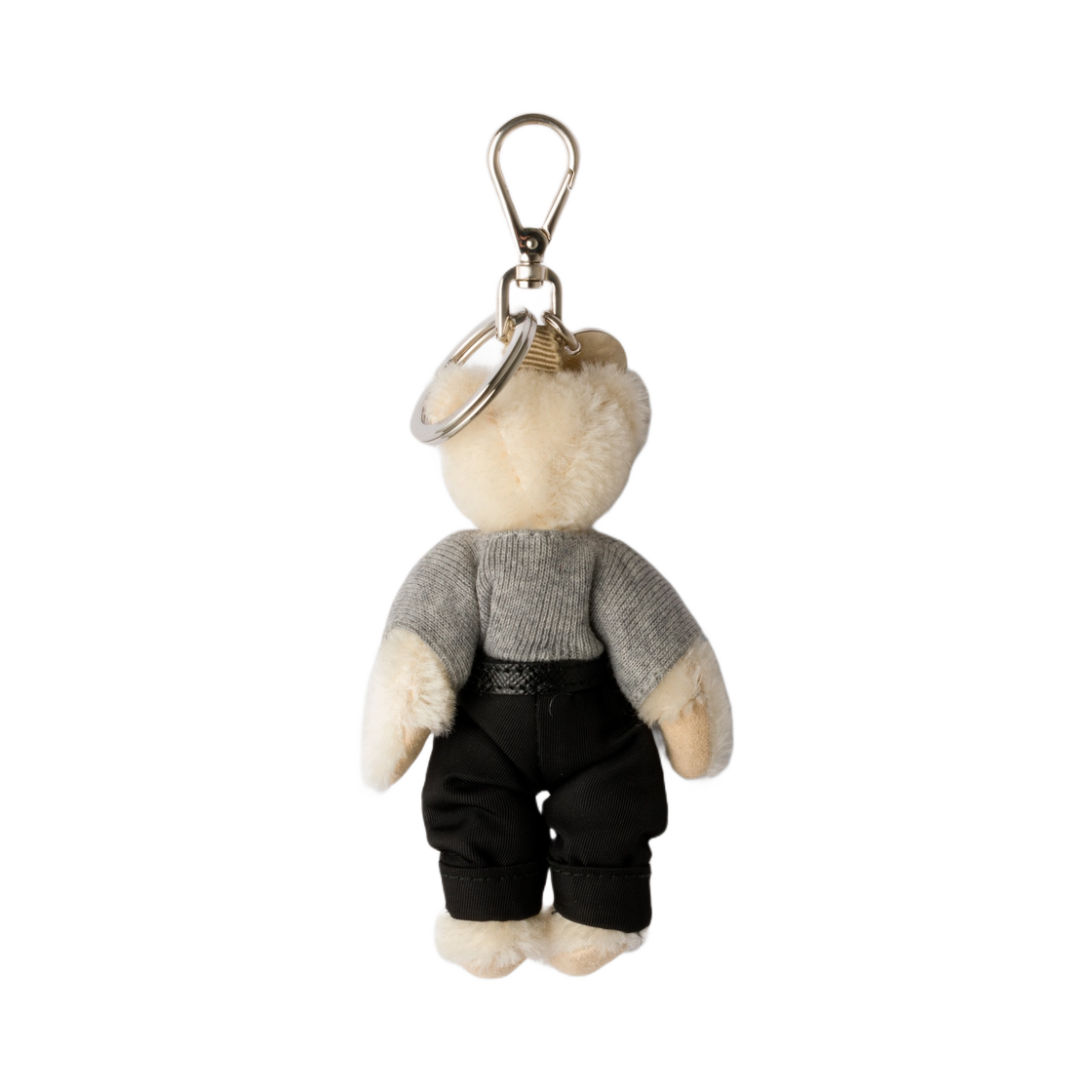 프라다 테디 백 참 메탈 링 화이트(Prada Teddy Bag Charm With Metal Ring White) - 2