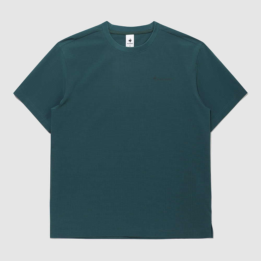 르꼬끄 스포르티브 유니 웨이브 선데이 에어닷 루즈핏 반팔 피스테 - 다크민트(QQ223SWT63)(le coq sportif Wave Sunday Unisex Airdot Short-Sleeve Piste Dark Mint) - 2