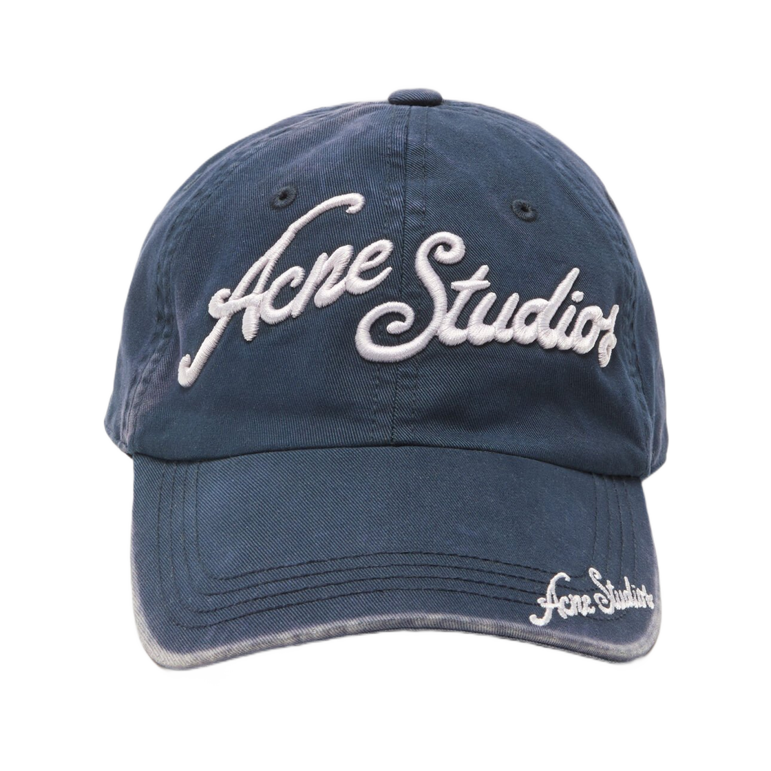 (W) 아크네 스튜디오 로고 캡 딥 블루((W) Acne Studios Logo Cap Deep Blue) - 1