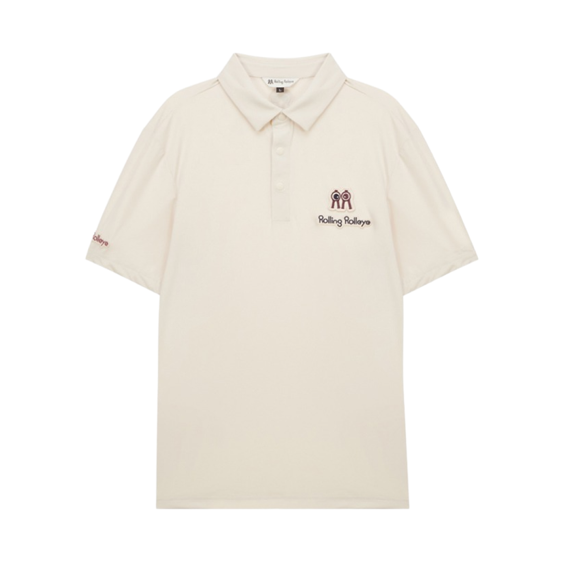 롤링 롤라이 롤롤 패치 폴로 셔츠 크림(Rolling Rolleye RollRoll Patch Polo Shirt Cream) - 1