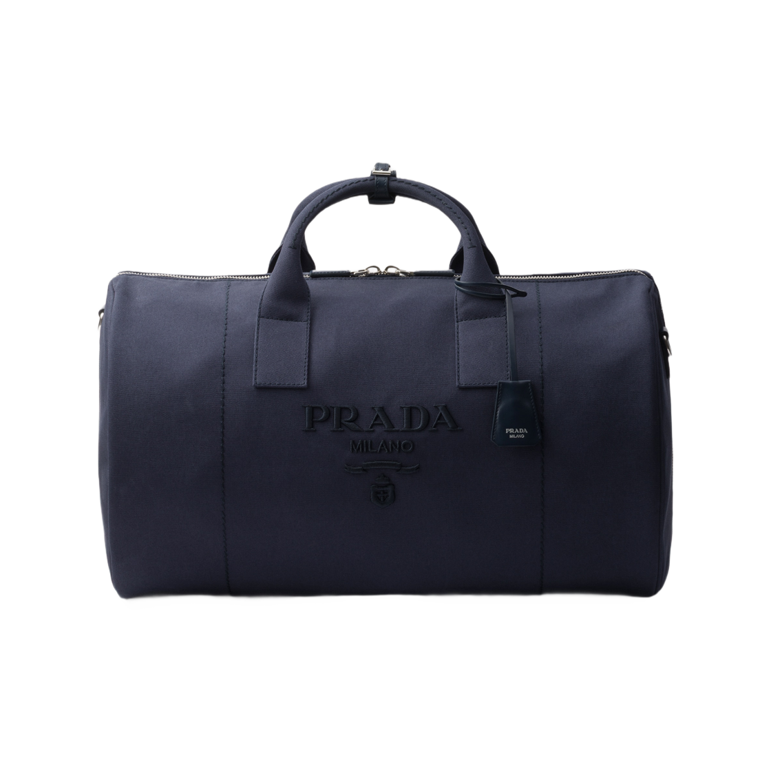 2VC051-2CYA-F0216 Prada Canvas Duffle Bag Baltic Blue