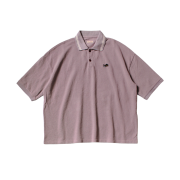 Kapital Dry Pique Box Polo Piano Embroidery Purple