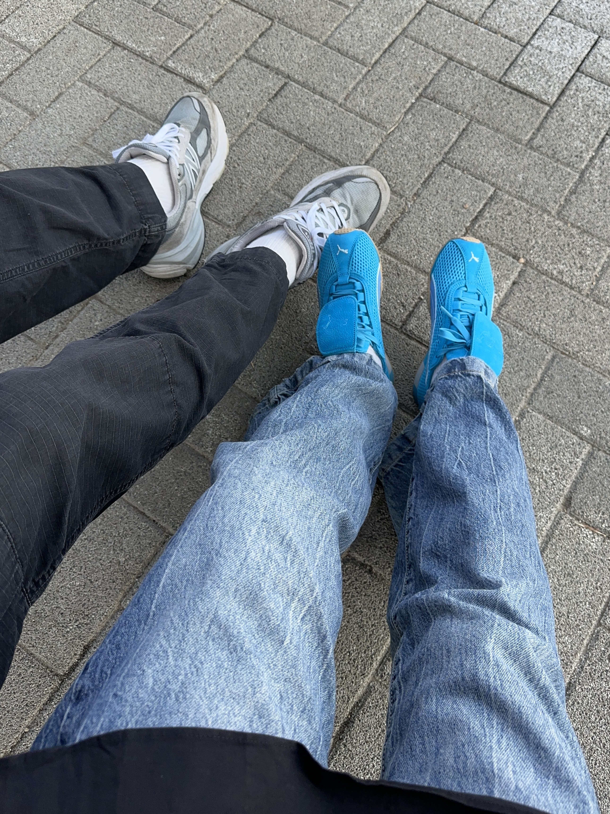 Puma x Open Yy H-street Hyperlink Blue 착용 스타일