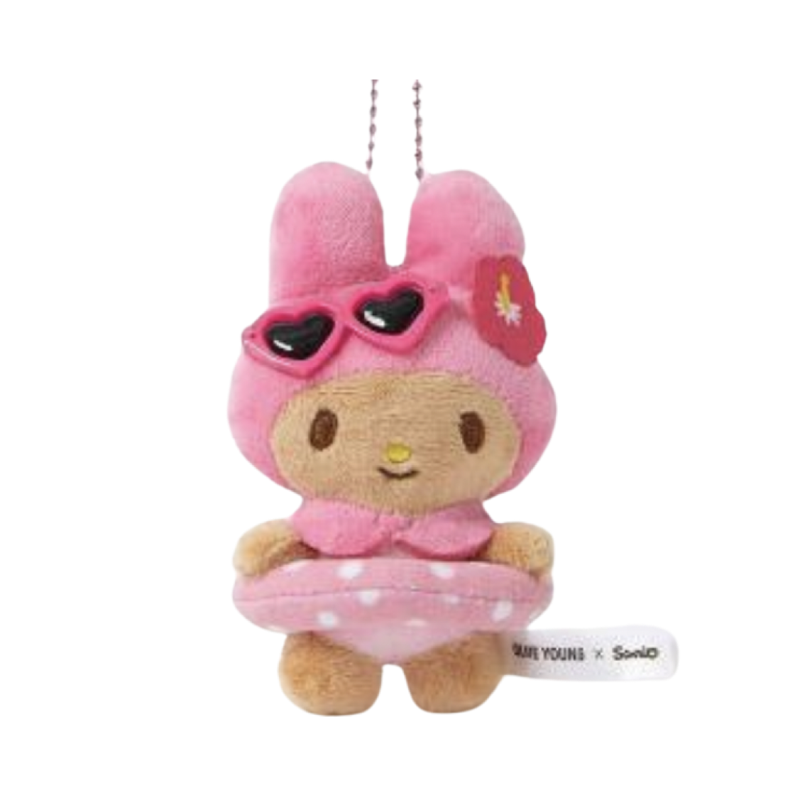 산리오 x 올리브영 태닝 산리오 캐릭터즈 인형 키링 태닝 마이 멜로디(Sanrio x Olive Young Tanning Sanrio Characters Doll Keyring Tanning My Melody)