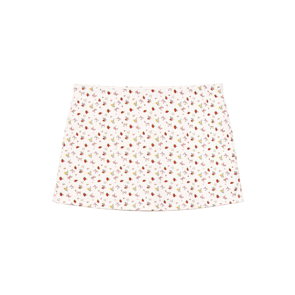 - (W) Glowny Wild Mini Skirt Strawberry Bow