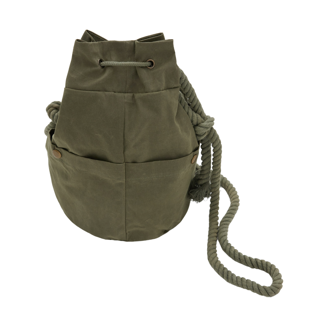 쎄르페 왁스 코튼 히피백 카키(SSERPE Waxed Cotton Hippie Bag Khaki) - 2