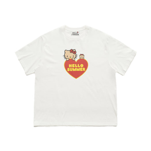 파르벵 x 태닝 헬로 키티 비키니 티셔츠 화이트 | Farven | KREAM