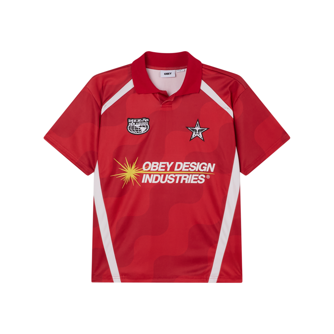 131080372 Obey Soccer Jersey Red Multi (Non Marking Ver.)