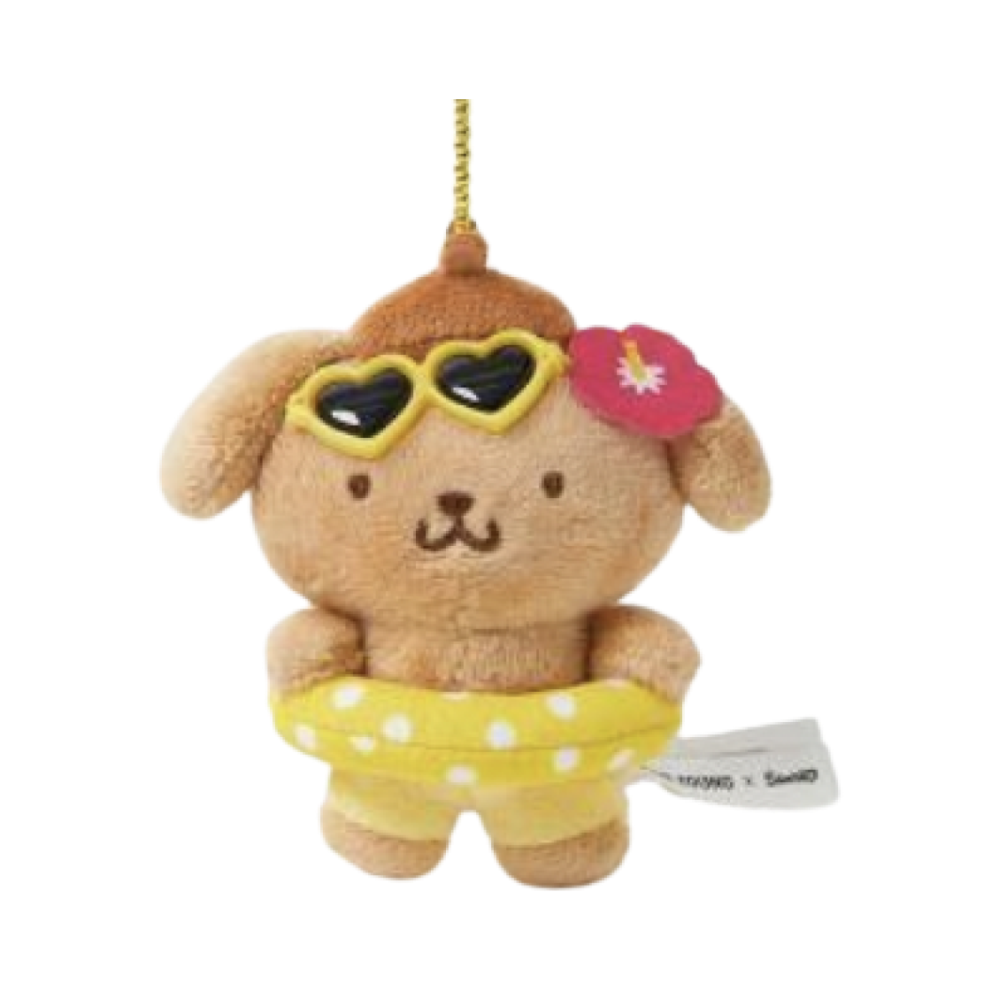 산리오 x 올리브영 태닝 산리오 캐릭터즈 인형 키링 태닝 폼폼푸린(Sanrio x Olive Young Tanning Sanrio Characters Doll Keyring Tanning Pompompurin)