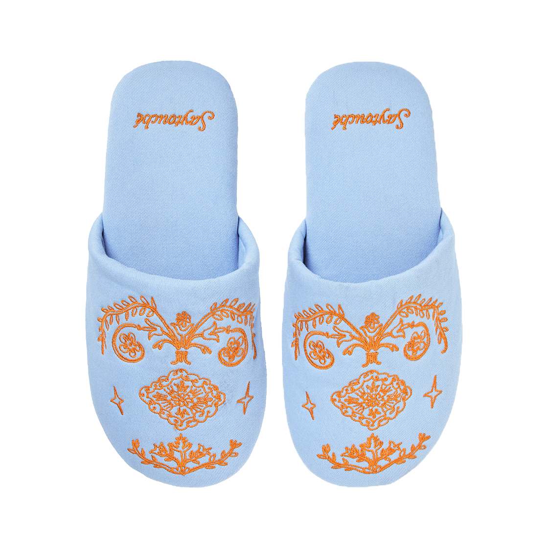 세이투셰 두들 페르시안 룸 슈즈 스카이 블루(Say Touche Doodle Persian Room Shoes Sky Blue)