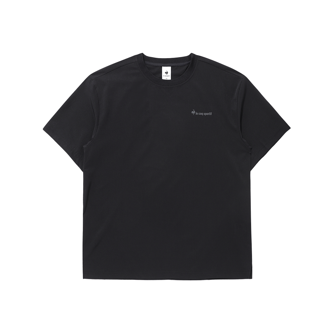 르꼬끄 스포르티브 유니 웨이브 선데이 에어닷 루즈핏 반팔 피스테 - 블랙(QQ223SWT63)(le coq sportif Wave Sunday Unisex Airdot Short-Sleeve Piste Black) - 1