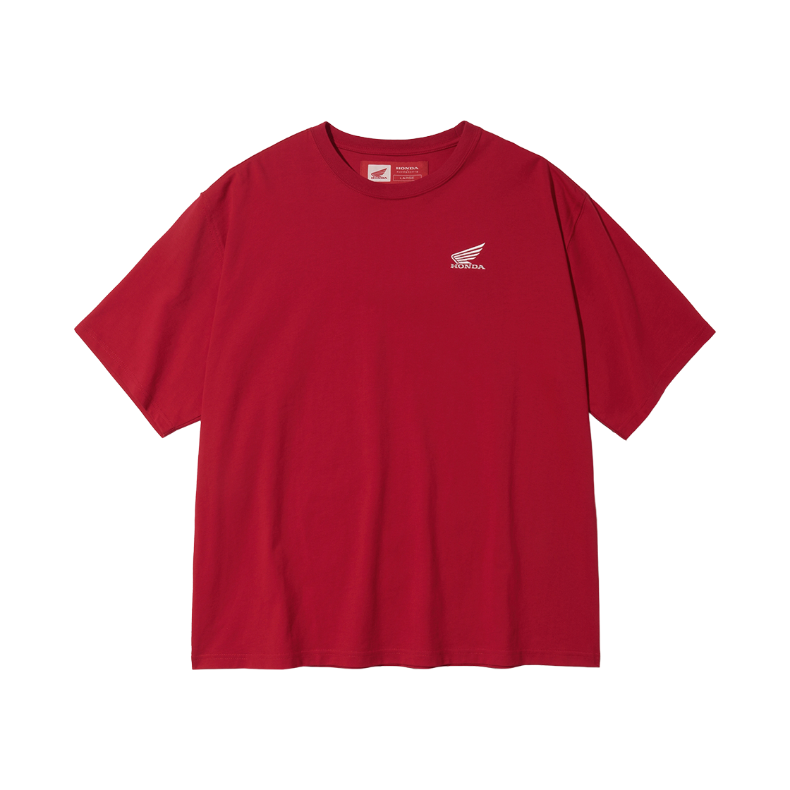 혼다 오리지널 윙 스몰로고 티셔츠 레드(Honda Original Wing Small logo T-shirt Red) - 1