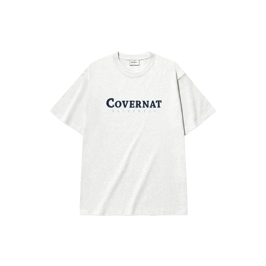 커버낫 타이포 그래픽 링거 티셔츠 화이트 | COVERNAT | KREAM