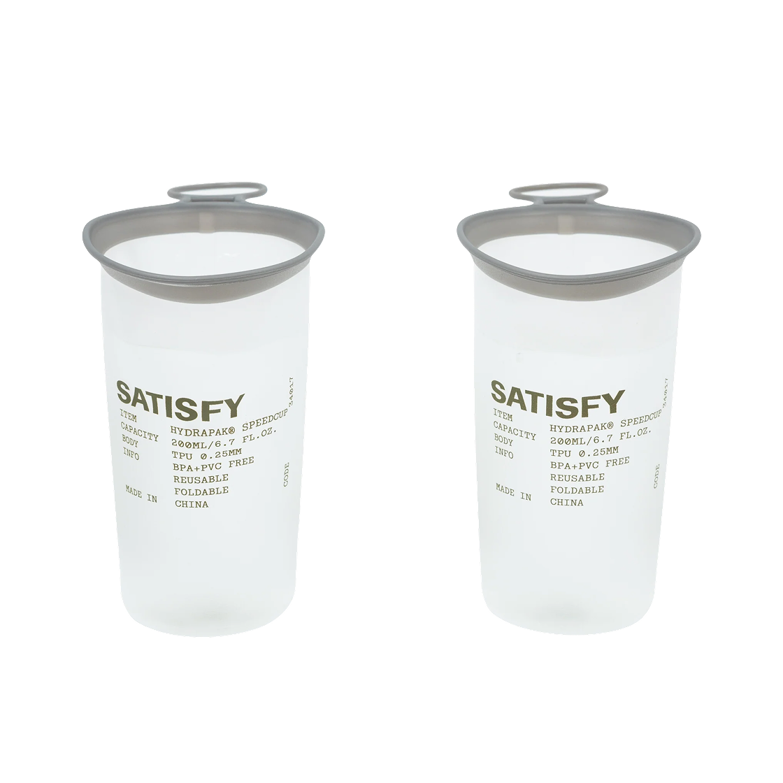 새티스파이 하이드라팩 스피드컵 올리브 (2개입)(Satisfy Hydrapak Speedcup Olive (2 Pack))