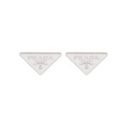 Prada Symbole Earrings White