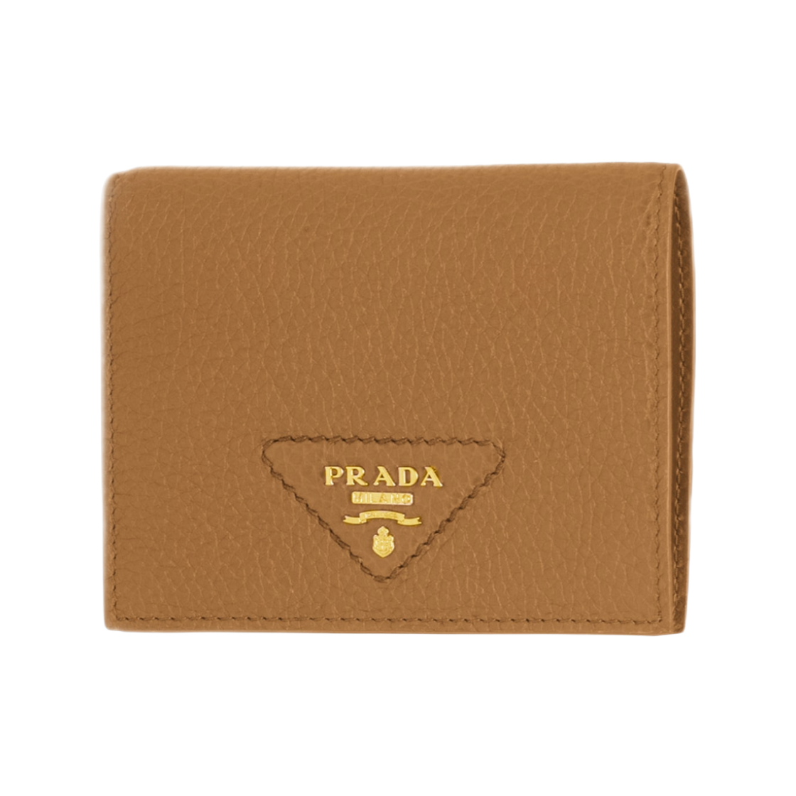 1MV204-2BBE-F03CW Prada Small Leather Wallet Caramel