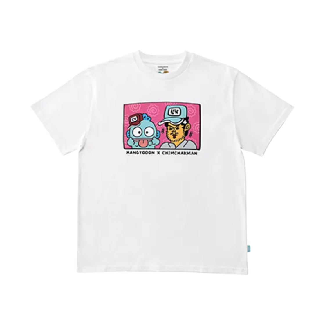 - Sanrio x ChimChakMan Hangyodon T-Shirt Cartoon White