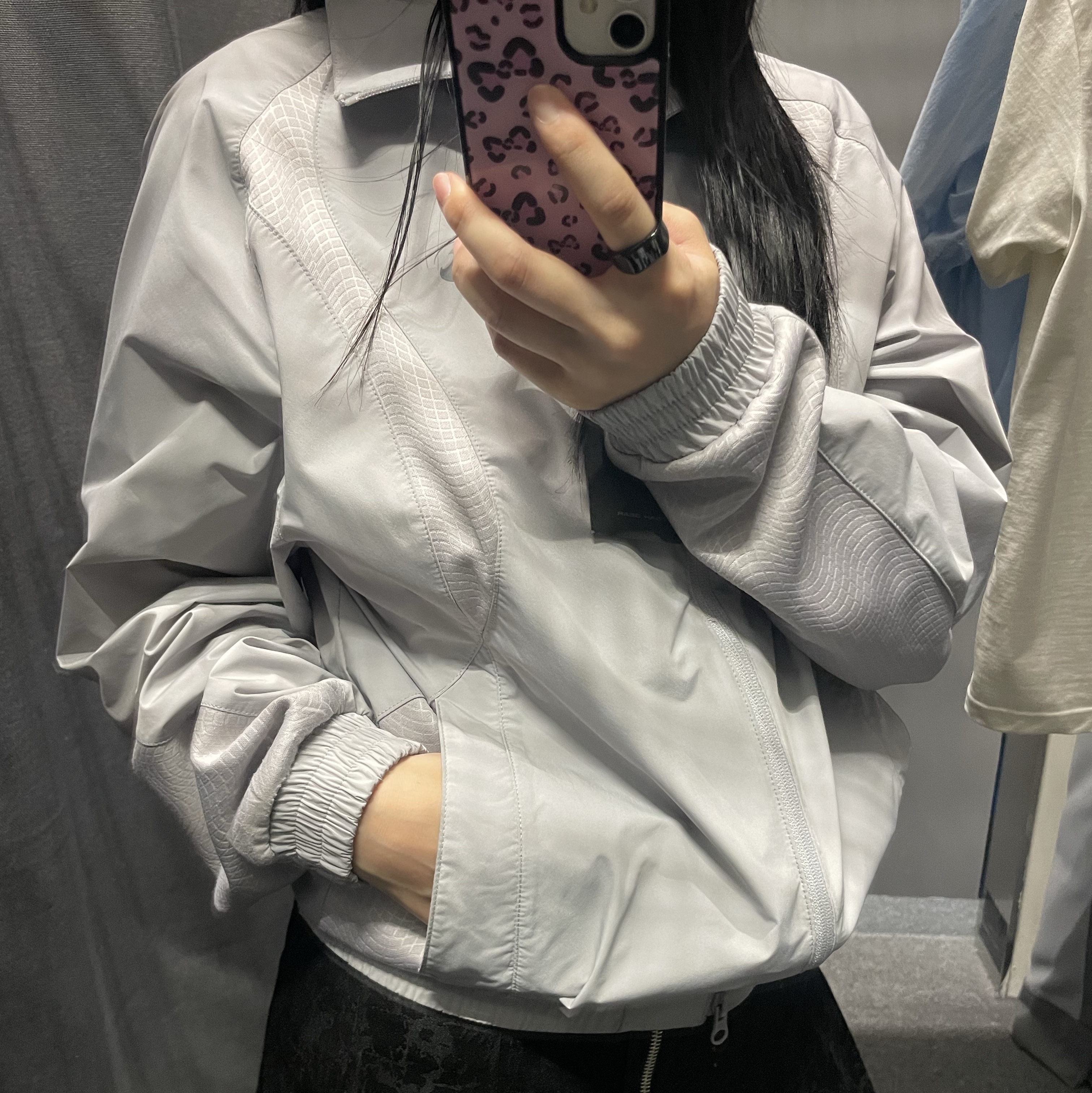 Sansan Gear Track Jacket Grey - 25SS, Sansan Gear Track Jacket Grey_25SS 착용 스타일 - 2