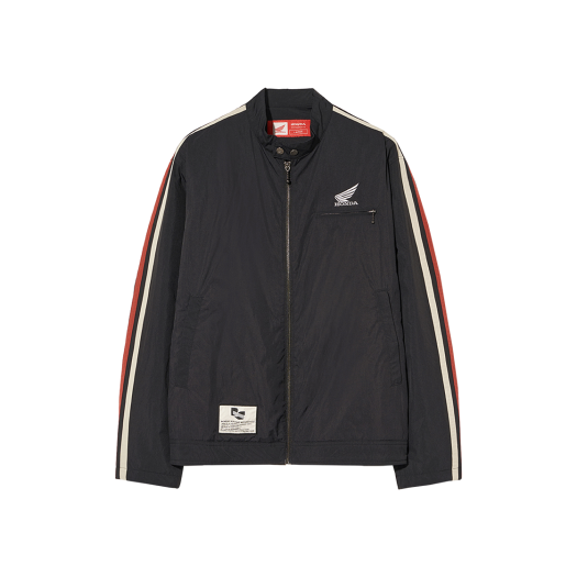 HEF1JK302ABK Honda Nylon semi crop Track Jacket Black