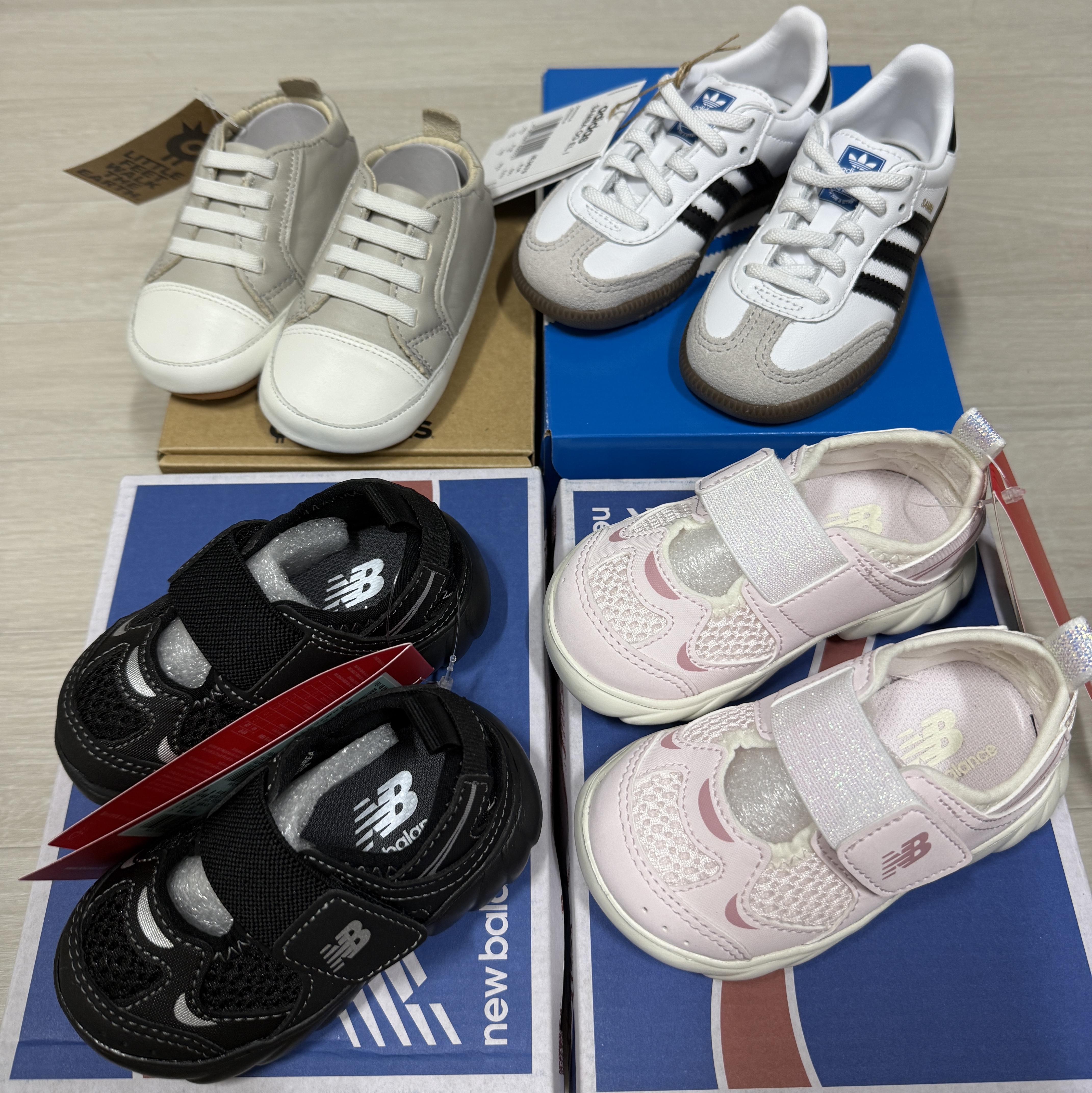 (TD) New Balance Freedle 920 Sandal Black, (TD) New Balance Freedle 920 Sandal Pink 착용 스타일