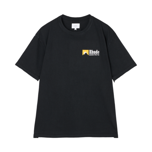 KM5CTSSRD01BK Rhude International Racing Logo Tee Vintage Black - 25FW