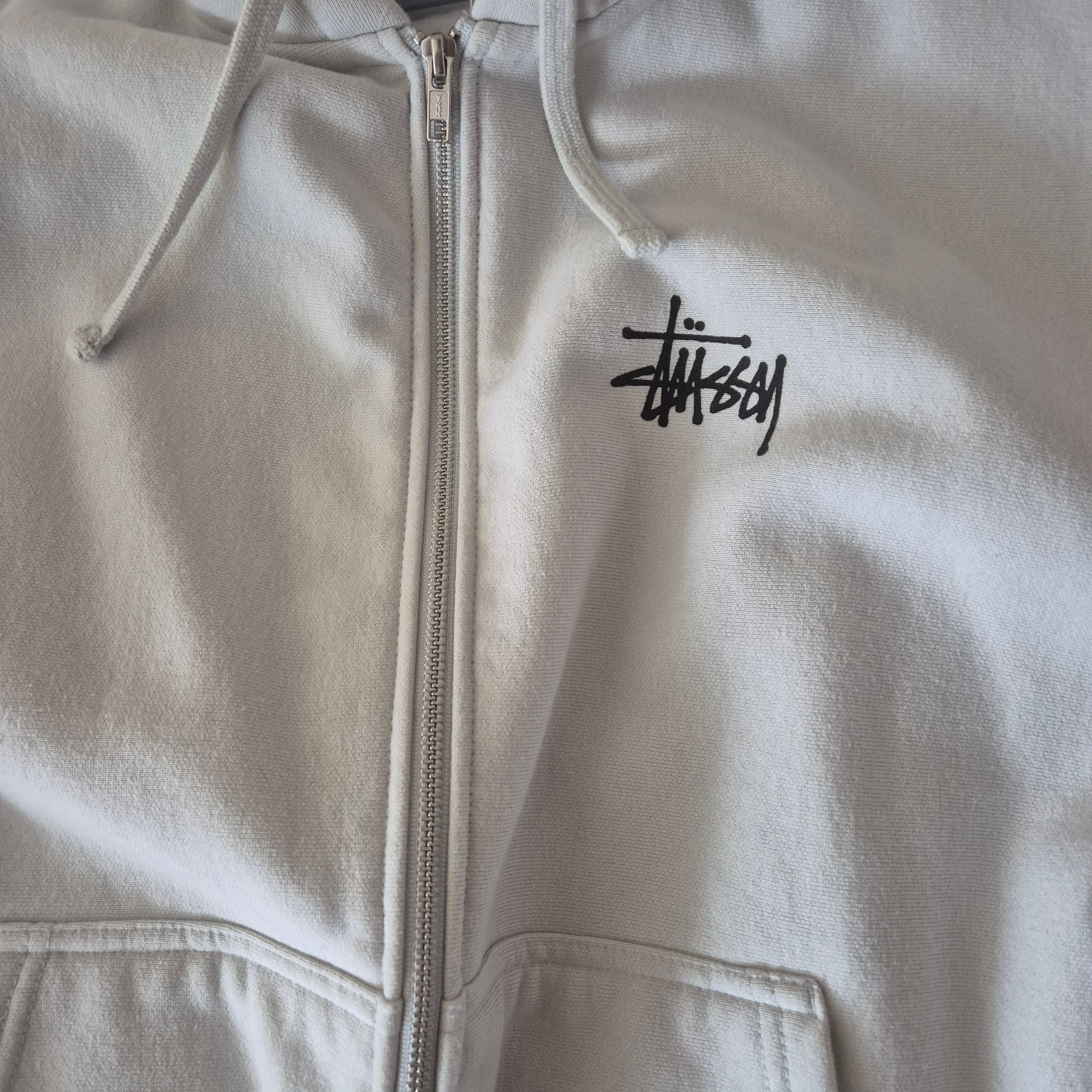 Stussy Basic Stussy Zip Hoodie Fog 2024 착용 스타일