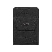 Dior Card Holder with Magnetic Phone Stand Dior Gravity Leather Black