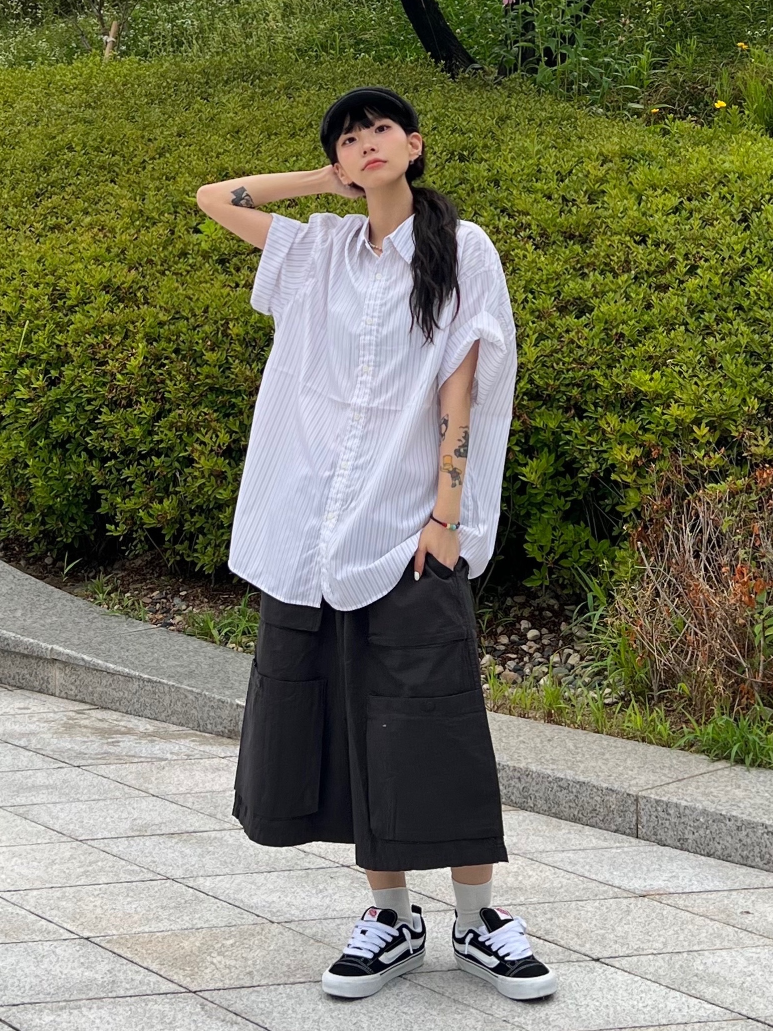 Hunter　表面チーク裏面ブラック　テーブルレス　両側 헌팅캡 | SHOP | KREAM