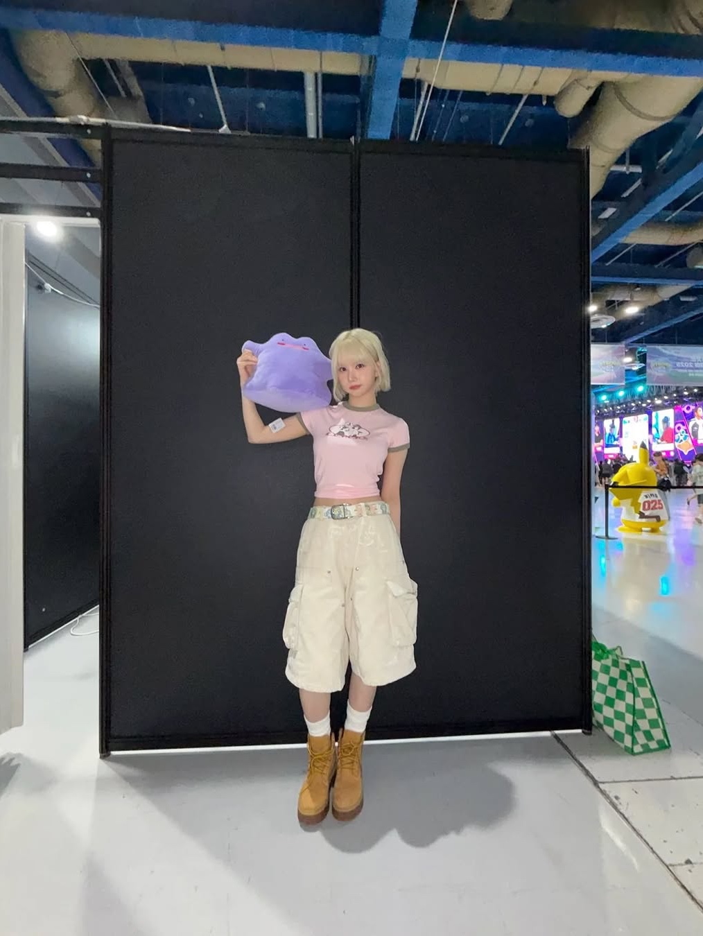 Cotchs GGirls Ringer tee_pink, Cotchs GGirls Ringer tee_green 착용 스타일