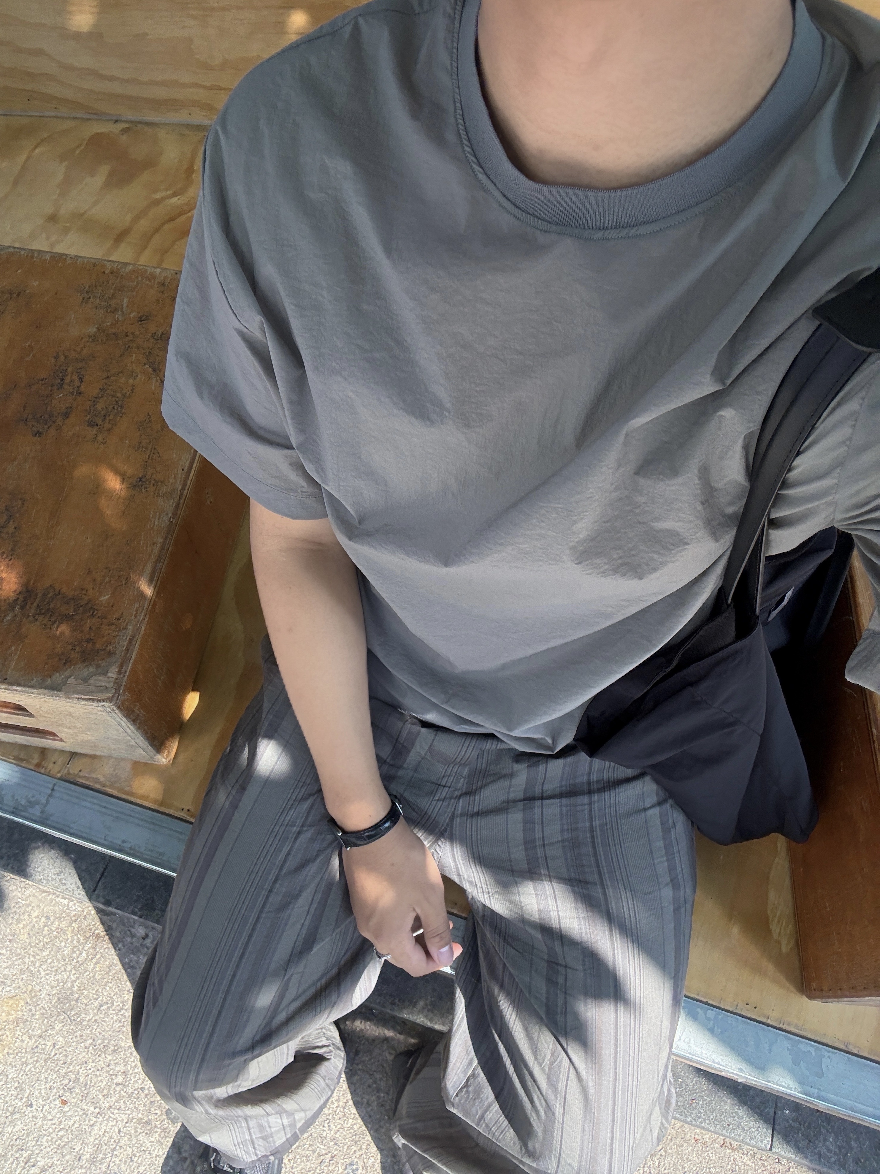 Salomon x MM6 Maison Margiela Spectur 2 Black Pewter, BOSE QC Ultra Black (Korean Ver.) 착용 스타일 - 5