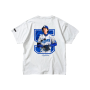 [예약배송] Samsung Lions Player Illustration T-Shirt KooJaWook White