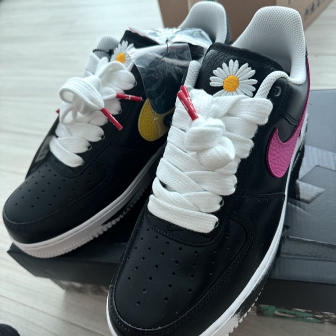 Nike x Peaceminusone Air Force 1 Low Para-Noise 3.0 Black and Multicolor 착용 스타일