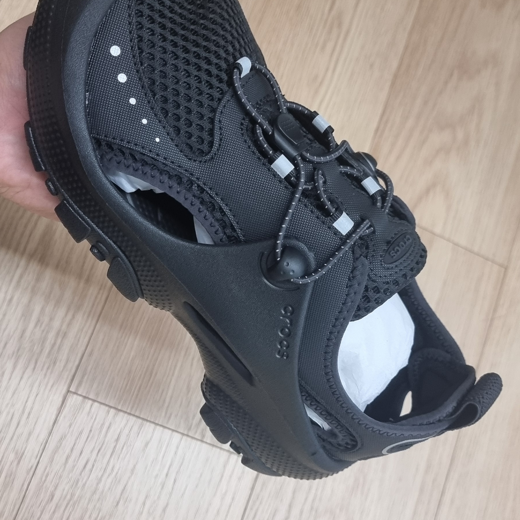 Crocs Trail Break 2 Black 착용 스타일