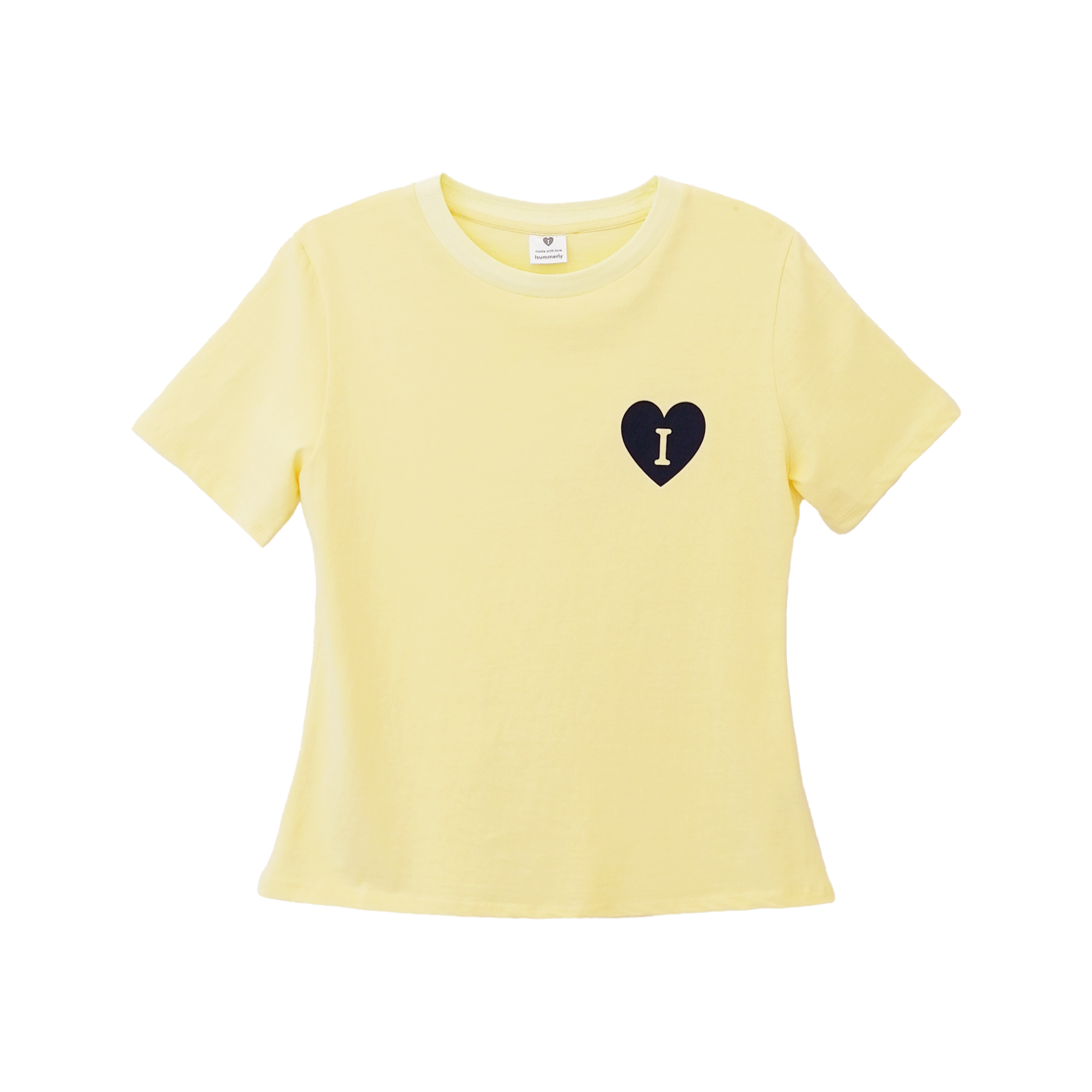 ISUC0002 Isummerly Heart Logo T-shirt Yellow
